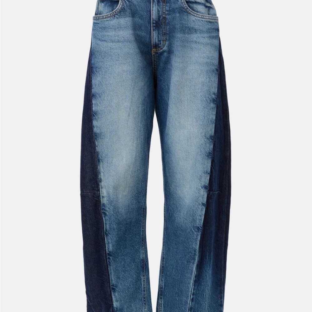 Lee Rider low slung barrel jeans Women's Blue Two-Tone Jeans